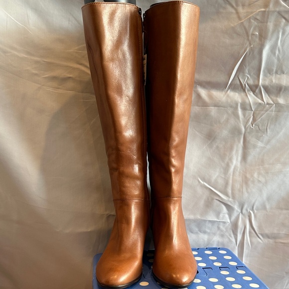 Ralph Lauren Tia Leather Wedge Boots - Picture 3 of 13